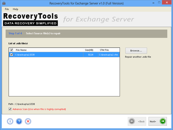 Exchange 2010 EDB Repair Tool 1.0 full