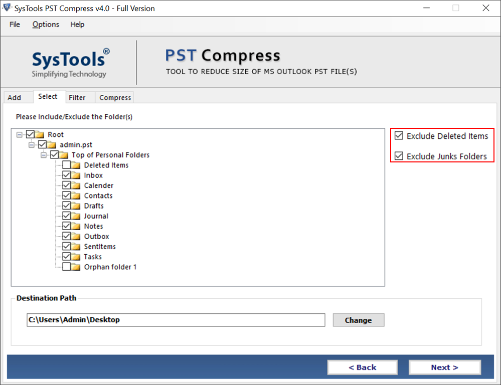 select input file